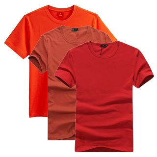 圓領紅色t恤衫制作