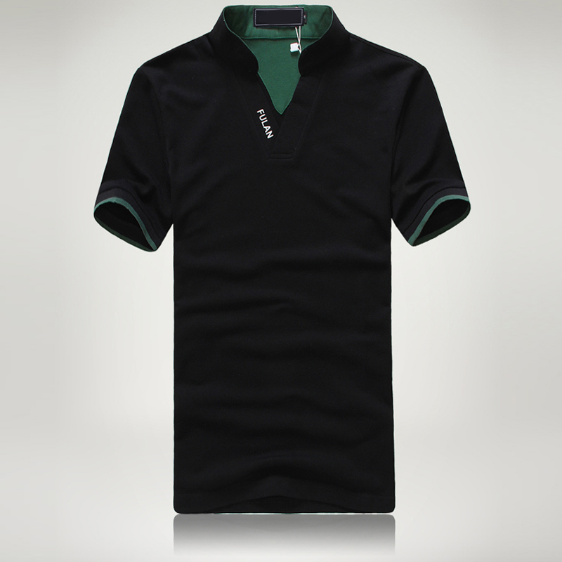 男款時尚V領T恤