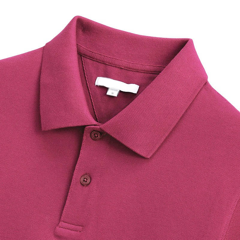 桃紅色翻領POLO衫