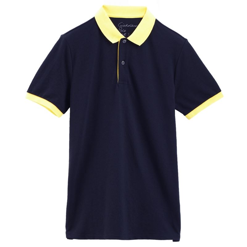 寶藍色男士T恤衫