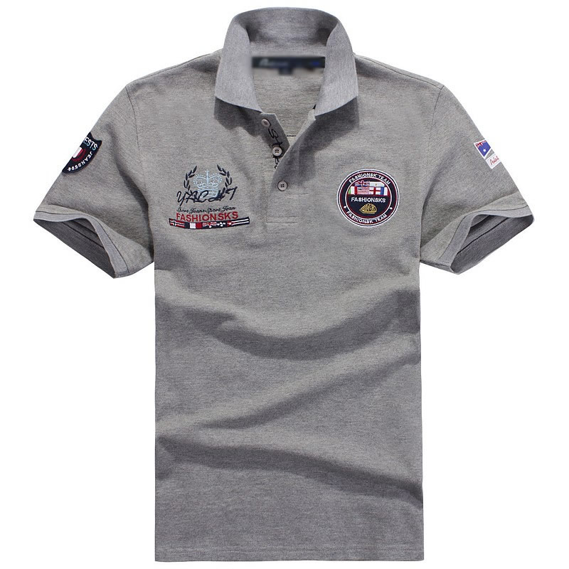 灰色時尚POLO衫