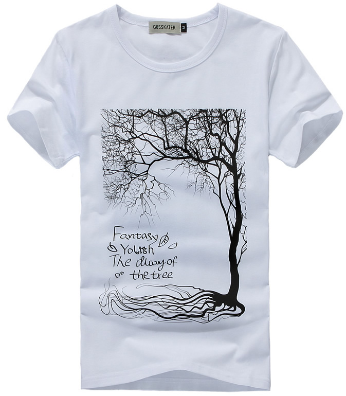 個性男款印花T恤