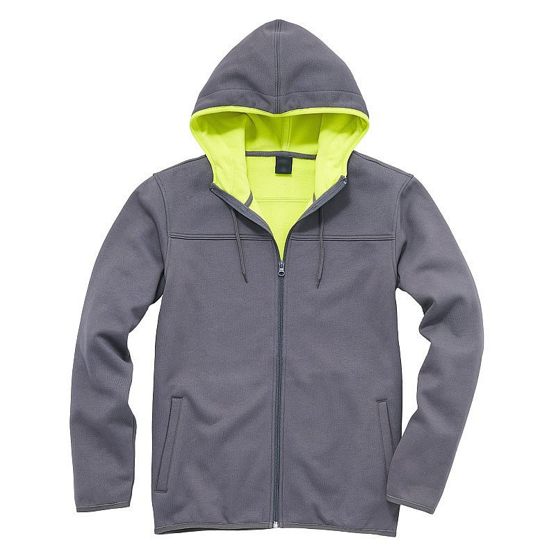 時尚灰色開衫衛衣