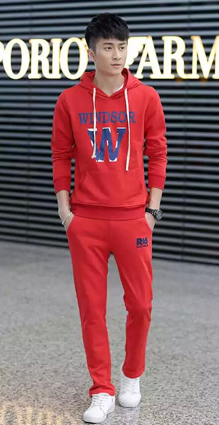 休閑印花衛衣套裝