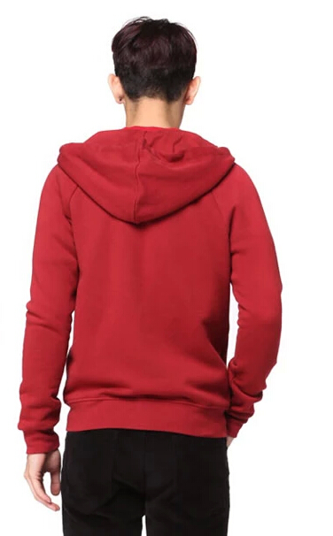 休閑款紅色衛衣