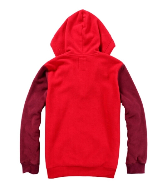 時(shí)尚紅色抓絨衛(wèi)衣