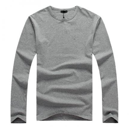 長袖純棉圓領T恤