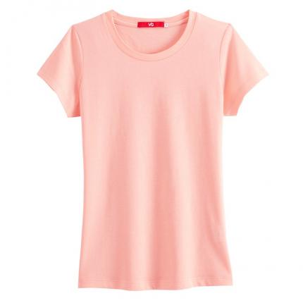 夏裝女士圓領T恤衫加工