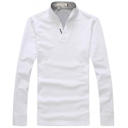 男士秋裝立領T恤衫生產