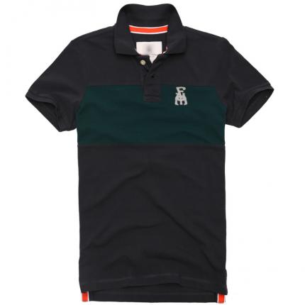 寶藍色男款流行T恤衫款式加工設計制作