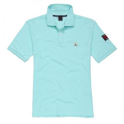 白色雙領雙袖T恤衫