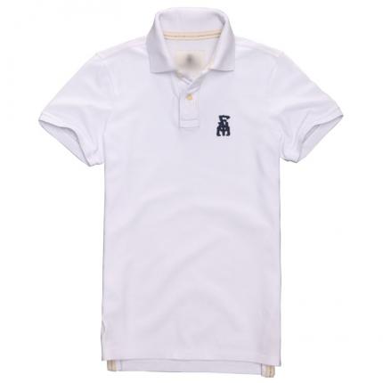 經典白色商務POLO衫男款制作 LOGO印制