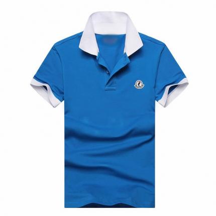 領袖撞色男款棉質短袖POLO衫 廠家定做