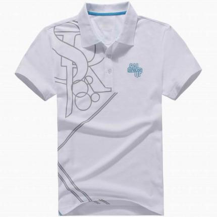 男士翻領短袖棉質POLO衫定做 時尚印花圖