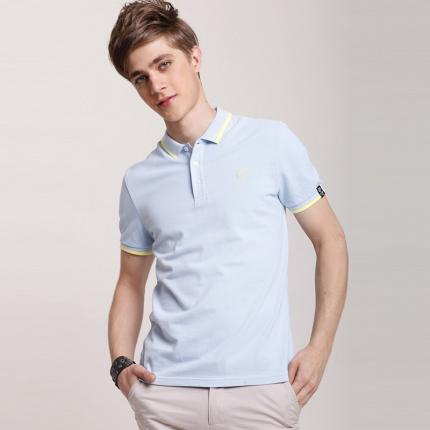 【定制】淡色時尚POLO衫款式加工，定制男女款式均可