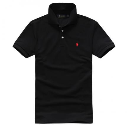 黑色經(jīng)典男士POLO衫款式定做 免費(fèi)設(shè)計(jì)