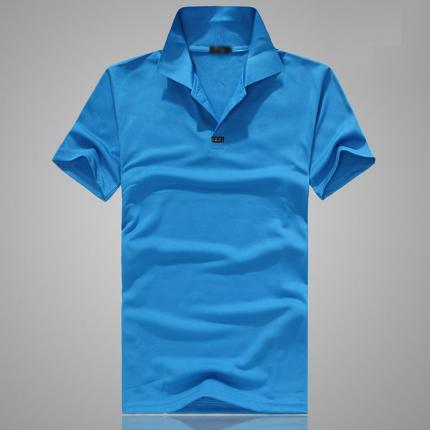 藍色經典POLO衫夏裝男款 珠地全棉布料