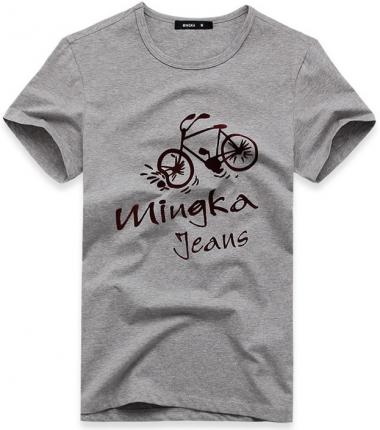 優質棉時尚圓領T恤衫批發