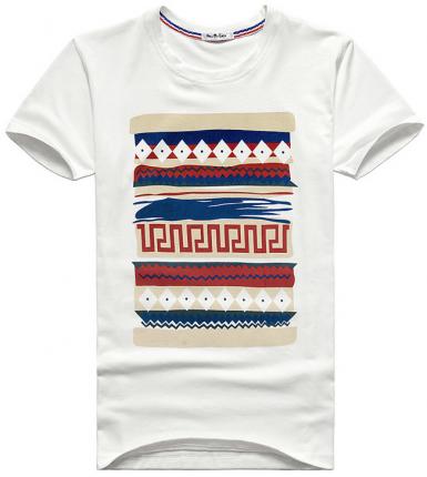 白色文化衫潮流圖案設計加工