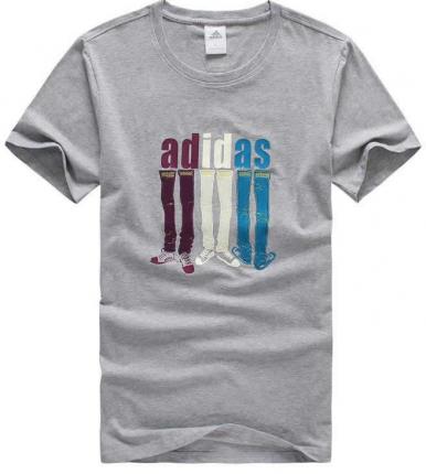 【定制】男生純棉花灰色廣告圓領T恤衫