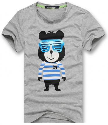 萊卡棉質印花童裝T恤