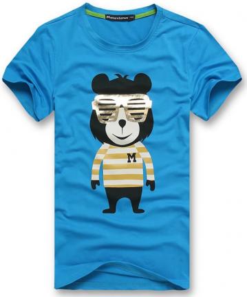 時尚印花圖案童裝T恤設計