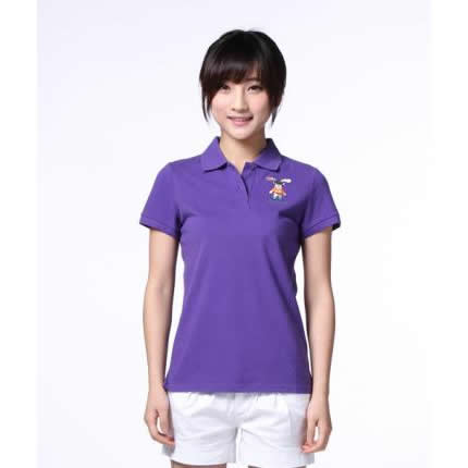 夏裝女版高級POLO衫工作服批發