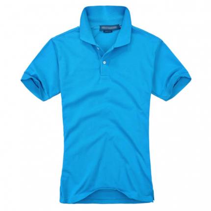 【定制】藍色女士短袖廣告t恤衫制作