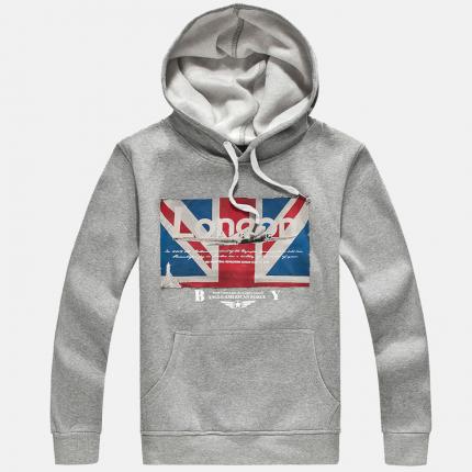 套頭拉繩時尚長袖衛衣